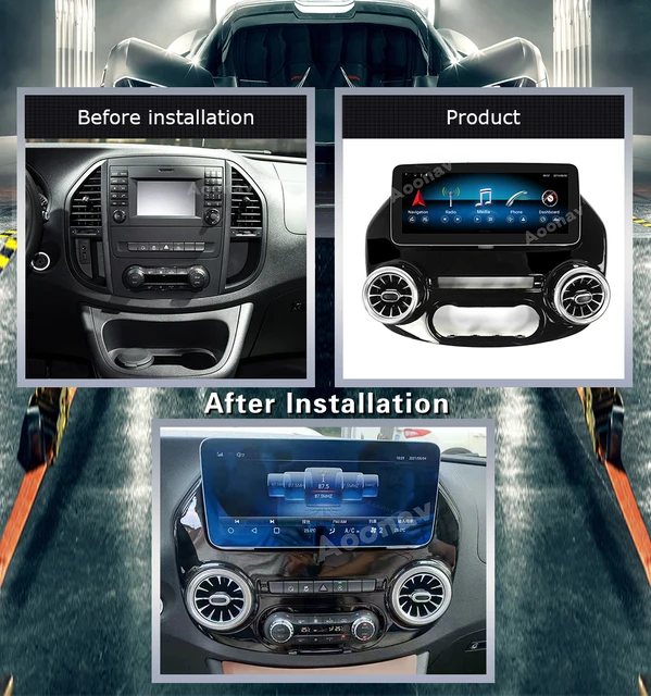 2 Din Android Car Radio For Mercedes Benz V Class Vito Viano Valente Metris  W447 2015-2020 Multimedia Radio Auto Google Carplay - Car Multimedia Player  - AliExpress