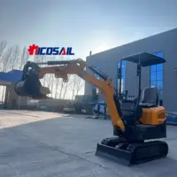 Free delivery mini excavator track type mini excavator 1 ton 2 tons agricultural new small excavator for sale