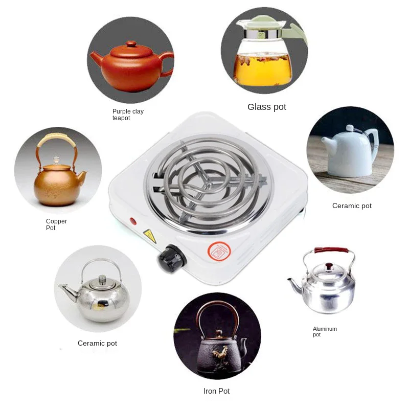 Electric Furnace Household Mini Single Disc Burner Portable Hot Plate Mosquito Incense Furnace 1000W Kitchen Stove 3