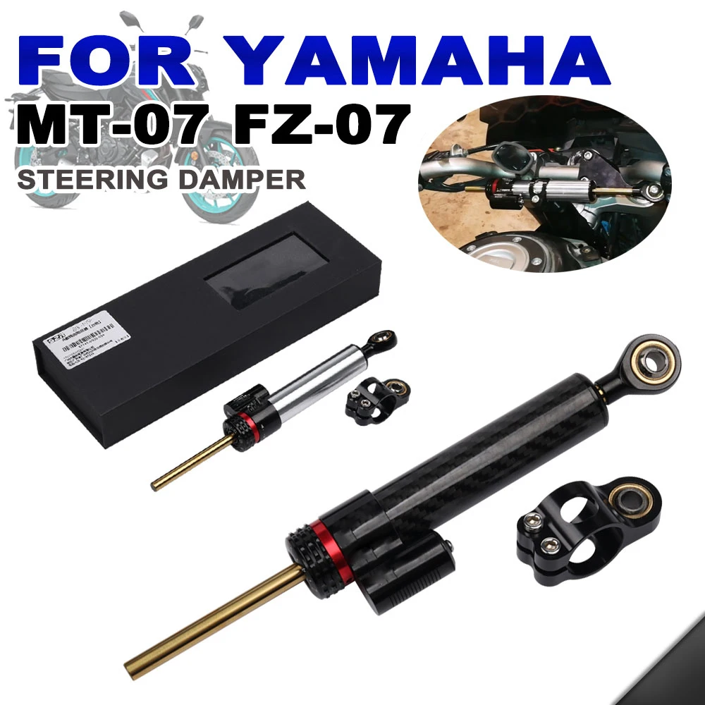 

2023 For Yamaha MT07 Mt 07 MT-07 FZ07 FZ-07 2014 - 2020 2021 2022 Motorcycle Accessories Adjustable Steering Damper Stabilizer