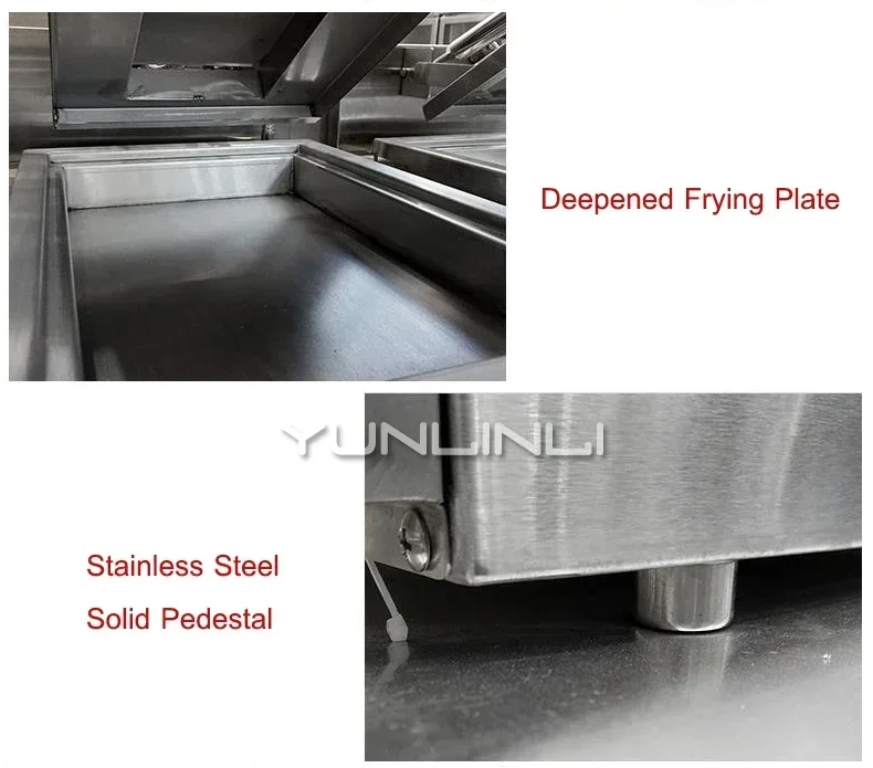 Electric Fried Dumpling Machine Commercial Double-furnace Frying Pan Full-automatic Food Frying Cooker PT-06A 5