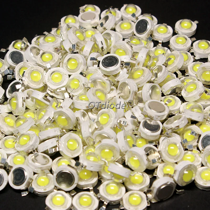 Description Picture 4 of item500pcs High Power 1W 3W LED Chips Bulb Light SMD Warm White Cold Deep Red Blue Yellow Green led Spotlight Epistar COB Diode Bead