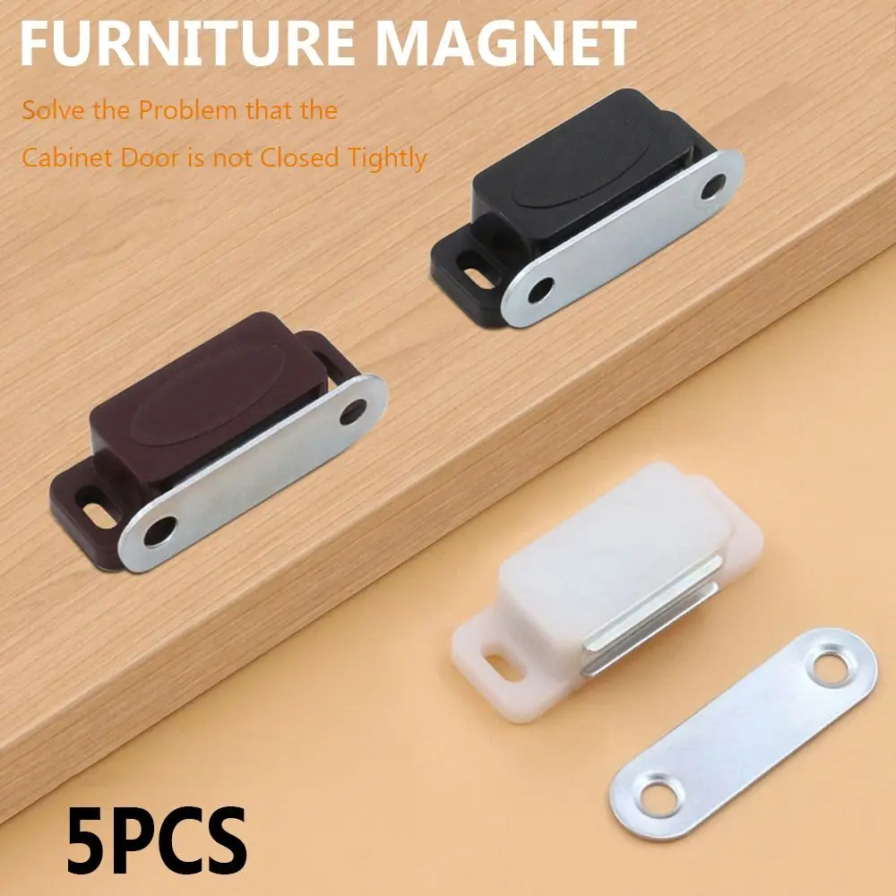 

5PCS Furniture Hardware Magnetic Closer Closet Drawer Cabinet Magnet Latch Cupboard Wardrobe Door Catches