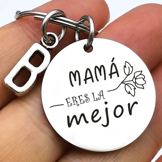 Spanish Mom Gifts Keychain Mama Eres La Mejor Mothers Day Gifts for Mom  Birthday Christmas Best