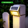 Solar LED Light Fence Light Outdoor Stainless Steel Light Waterproof Stair light Patio light Step light Wall light Garden lights 5