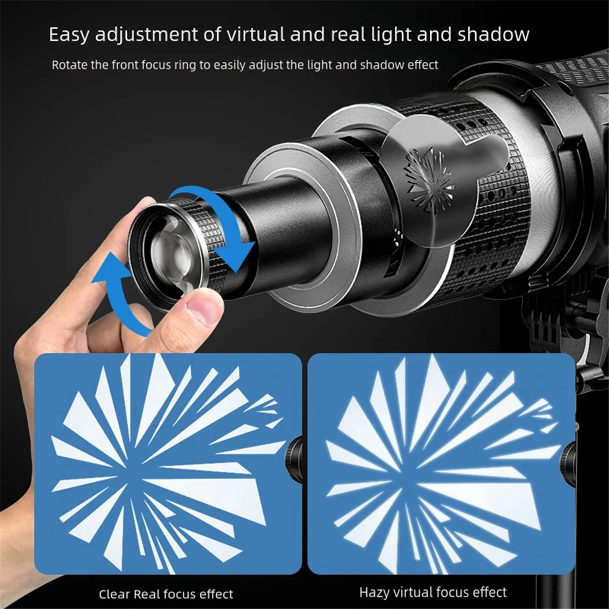 Photograph Flash Snoot Conical Lens Video Modelling Shape Photo Studio Light Kit Optical Spotlight Lens 35 Gobos