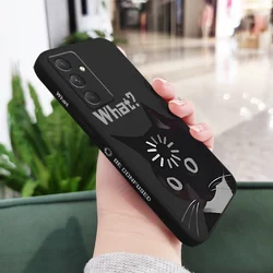 Charming Cat Design Phone Case - Cute Protective Cover - Samsung A35 5G (Black)