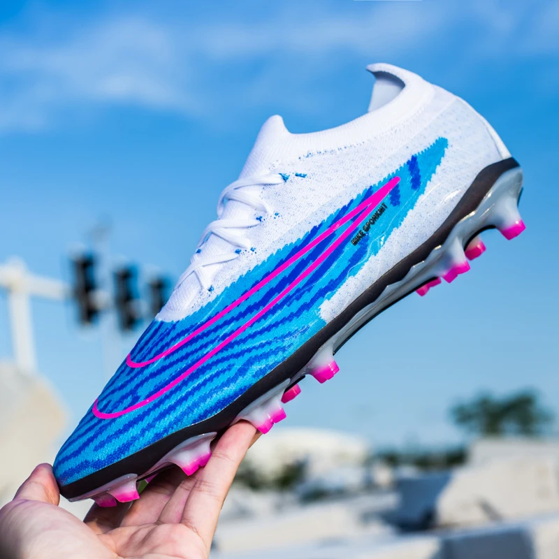 

2023 Men's Lightweight Soccer Shoes Outdoor Boys Football Ankle Boots Non-Slip Training Sneakers Kids FG/TF Soccer Cleats Unisex