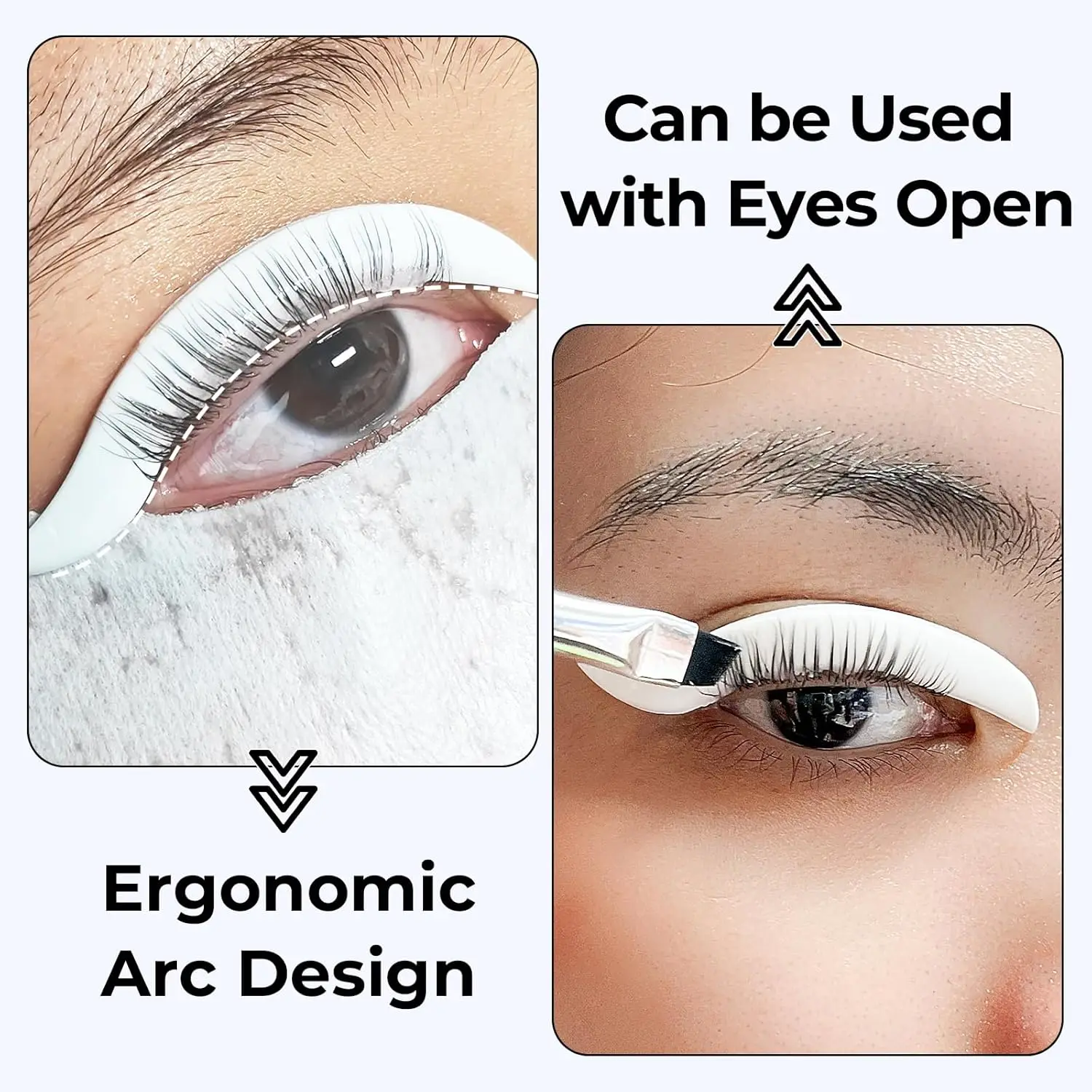 실리콘 속눈썹 리프팅 로드 1개, 재사용 가능한 속눈썹 펌 틴팅 패드, 속눈썹 컬링, 틴팅 및 연장용 미끄럼 방지 속눈썹 보호대