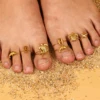 Boho Beach Ocean Animals Toe Open Rings for Women Stainless Steel Turtle Dolphin Flower Cute Big Toe Wear Jewelry Five Toes Ring 1