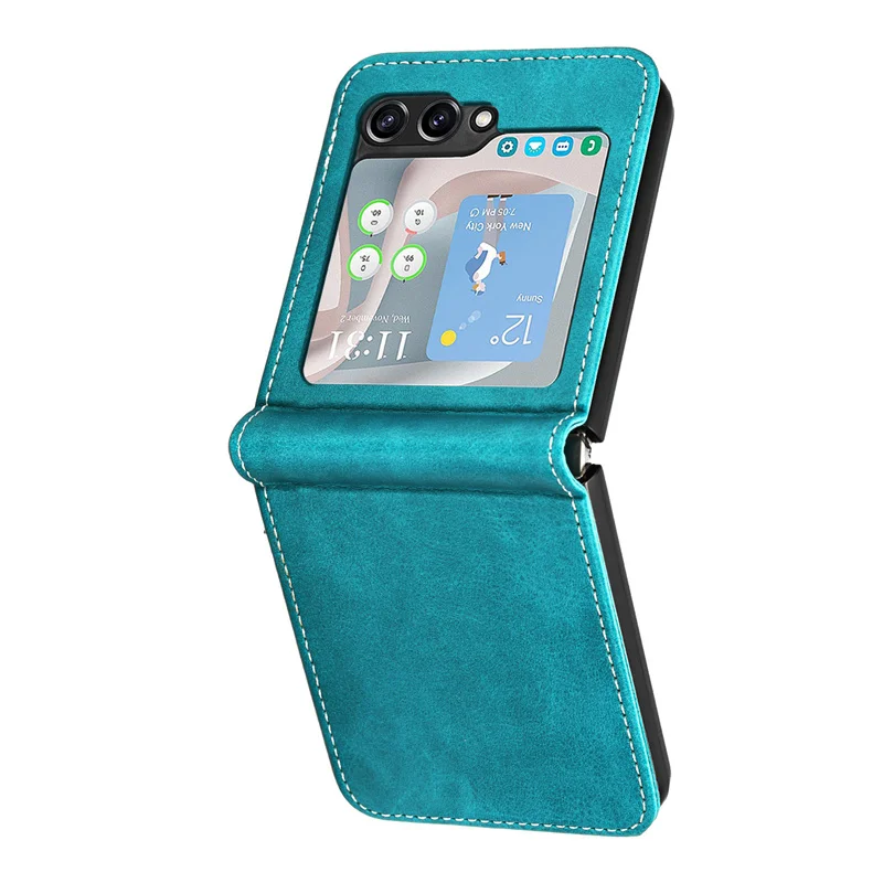 Leather Wallet Flip Magnetic Phone Case with Card Holder and Stand