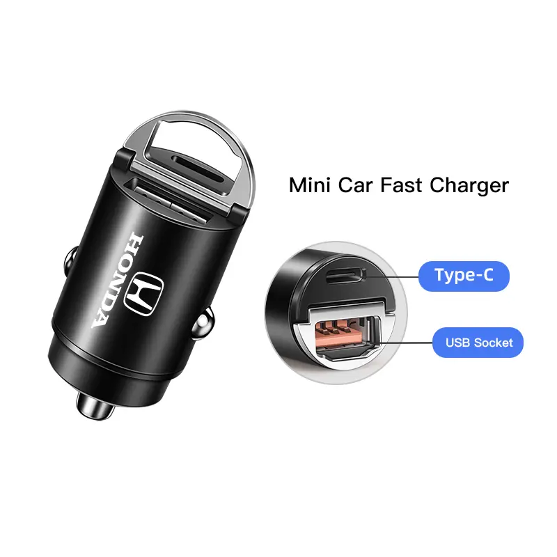 100W QC3.0 PD Mini Car Charger Fast Charging Car USB Type C Charger For Honda Pilot CRZ CRV CRX Accord Civic FIT Jazz HRV Vezel - Image 9