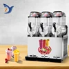 Slush machine 36L Commercial Three-cylinder Stainless Steel Milk Tea Juice Smoothie Refrigerated Temperature Control Adjustable 5