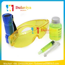 Auto Air Conditioning System Repair Tool Fluorescent Leak Detection Tool R134a Refrigerant Gas AC Leak Test Detector UV Dye OIL
