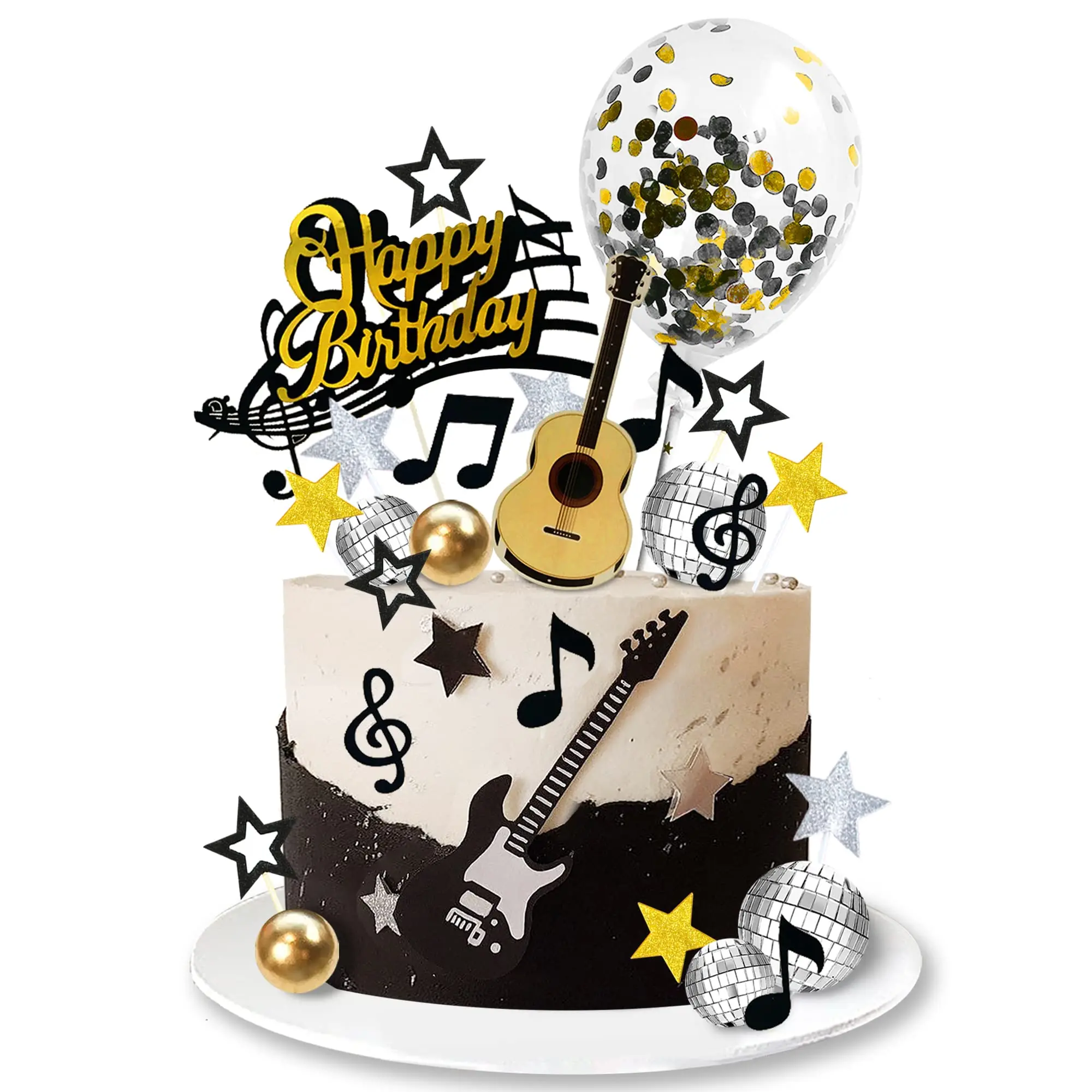 Music Party Decorations Birthday Party Supplies Cake Topper Cake Decorations Cake Toppers