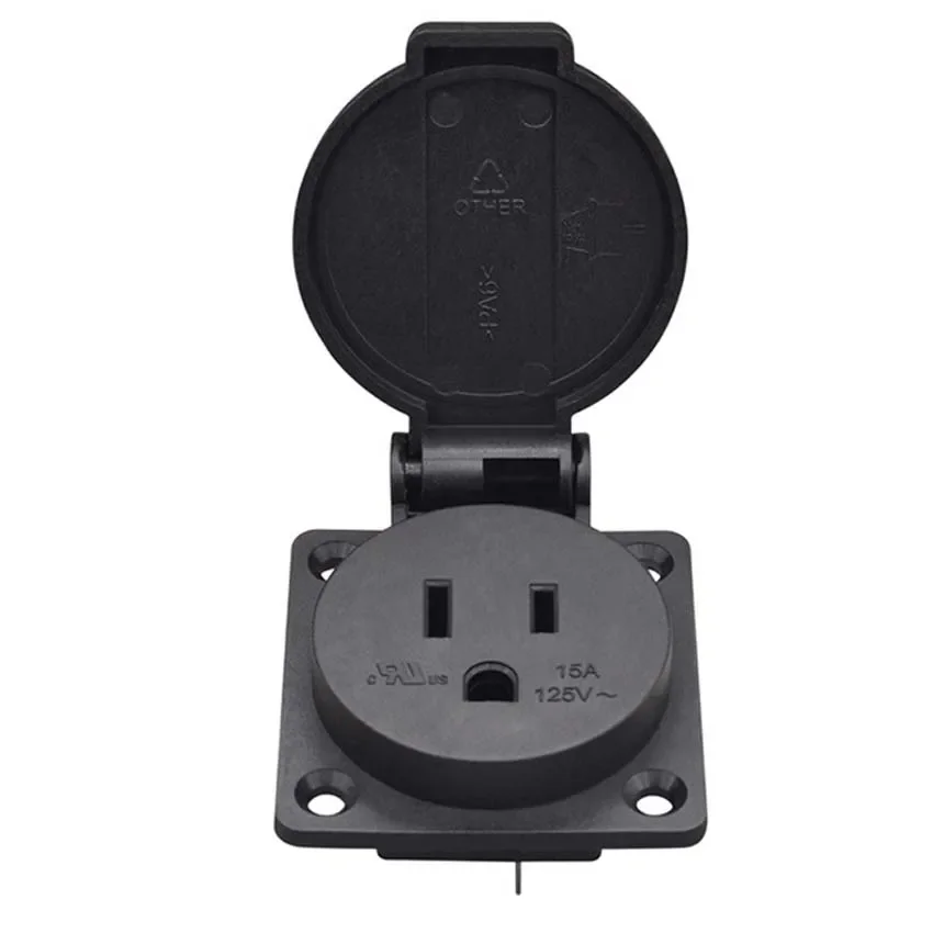 Power socket 125V 15A 20A IP44 CE America Japan Multifunction Outdoor US Industry Waterproof AC Outlet Power Wired Receptacle Socket
