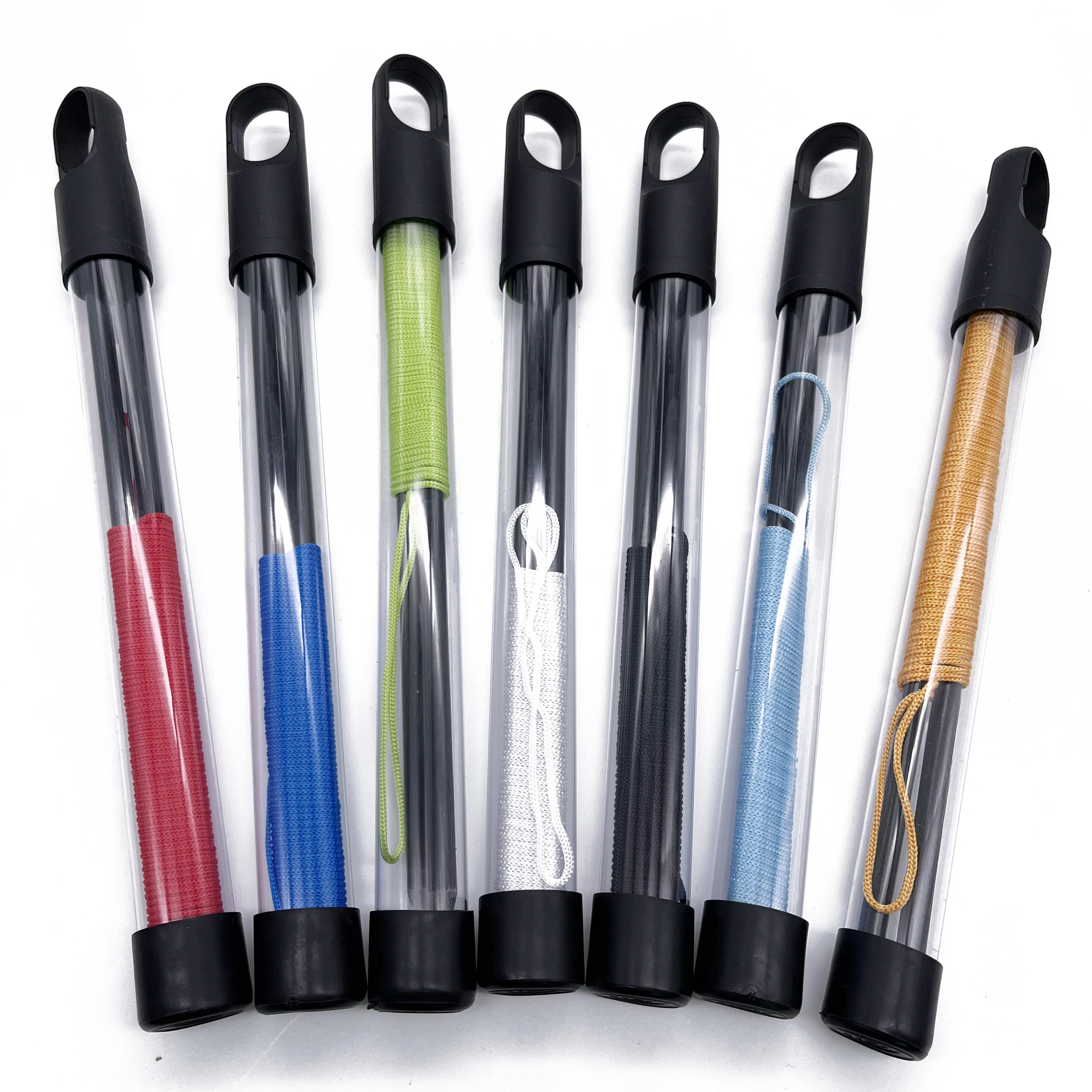 Golf Alignment Stringing Sticks, Outdoor Solid Fibreglass Golf Training Aid Golf Putting String Line 2