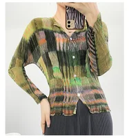 Chemise plissée imprimée à la mode pour femmes, manches longues, ample, haut décontracté, adapté à un usage quotidien, vacances, nouveaux vêtements de printemps 2026 1