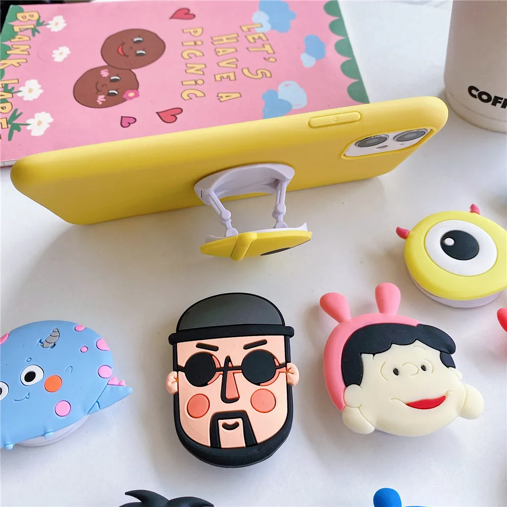 귀여운 전화 소켓 범용 고양이 발톱, 휴대폰 스트레치 브래킷, 만화 전화 스탠드, 손가락 홀더