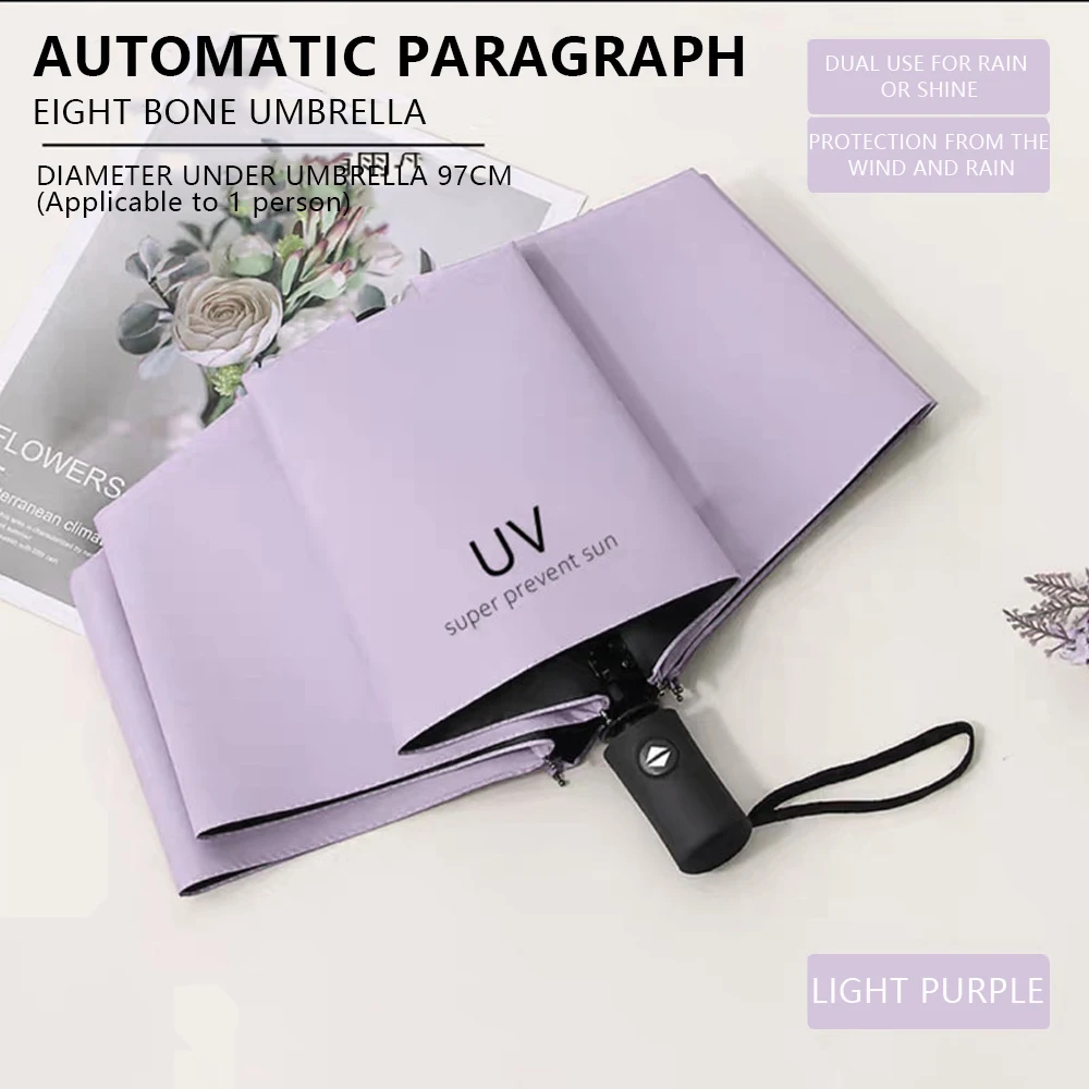 Umbrella Sunscreen Cartoon Automatic Folding Portable Parasol