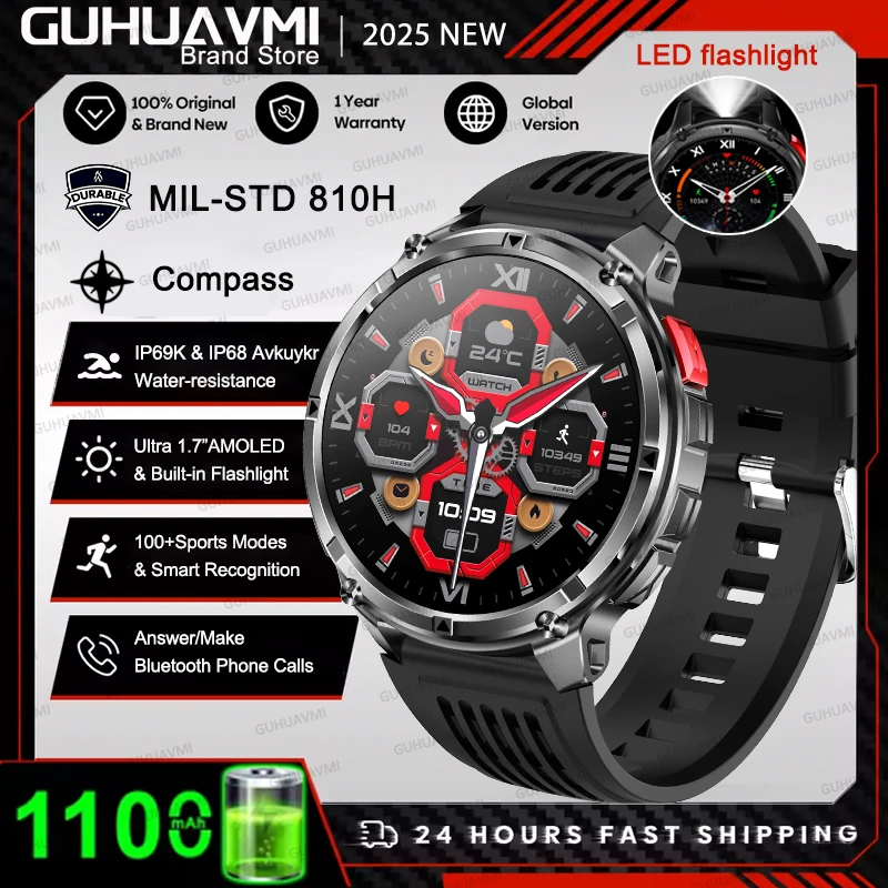 ตัวเลือกสินค้า สมาร์ทวอทช์ GPS กันน้ำ 10ATM สำหรับผู้ชาย