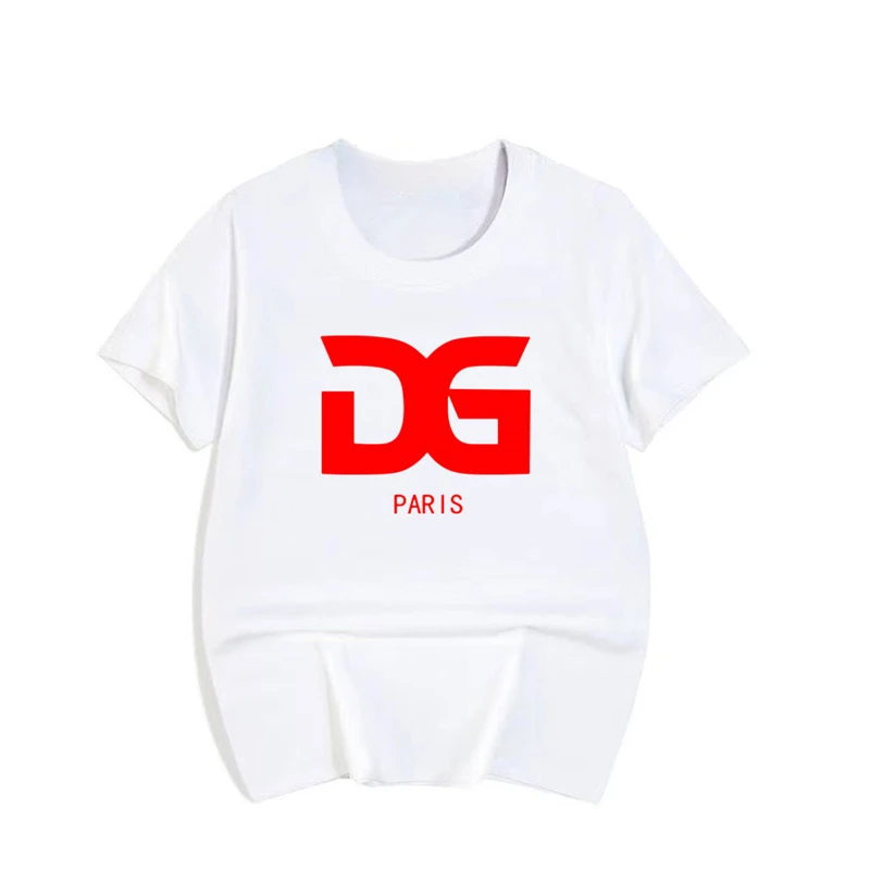 thumbnail image 1 of Camiseta de algodón para niños, camiseta de moda con estampado de letras para niñas y niños, camisetas de manga corta con cuello redondo para bebés, ropa para niños, 1 of 5