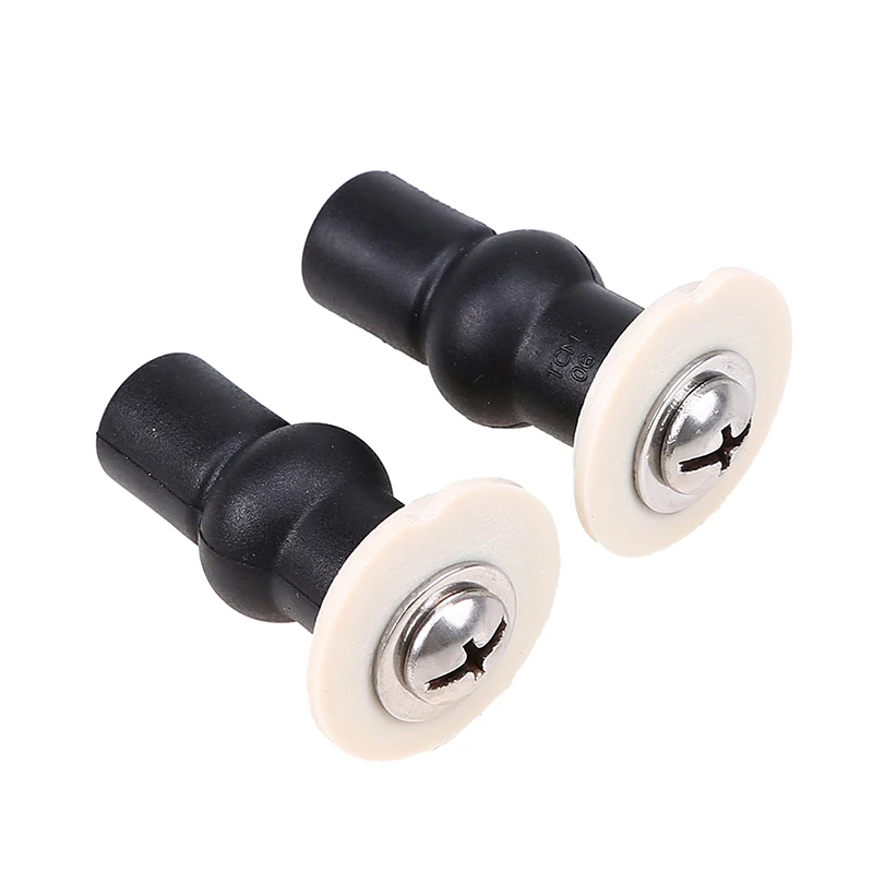 Toilet Seat Hinges Bolt Expanding Small Universal Toilet Seat Screws Rubber Top Nuts Screw Fixings Blind Hole Fittings 2/4Pcs toilet seat accessories toilet hinge replacement