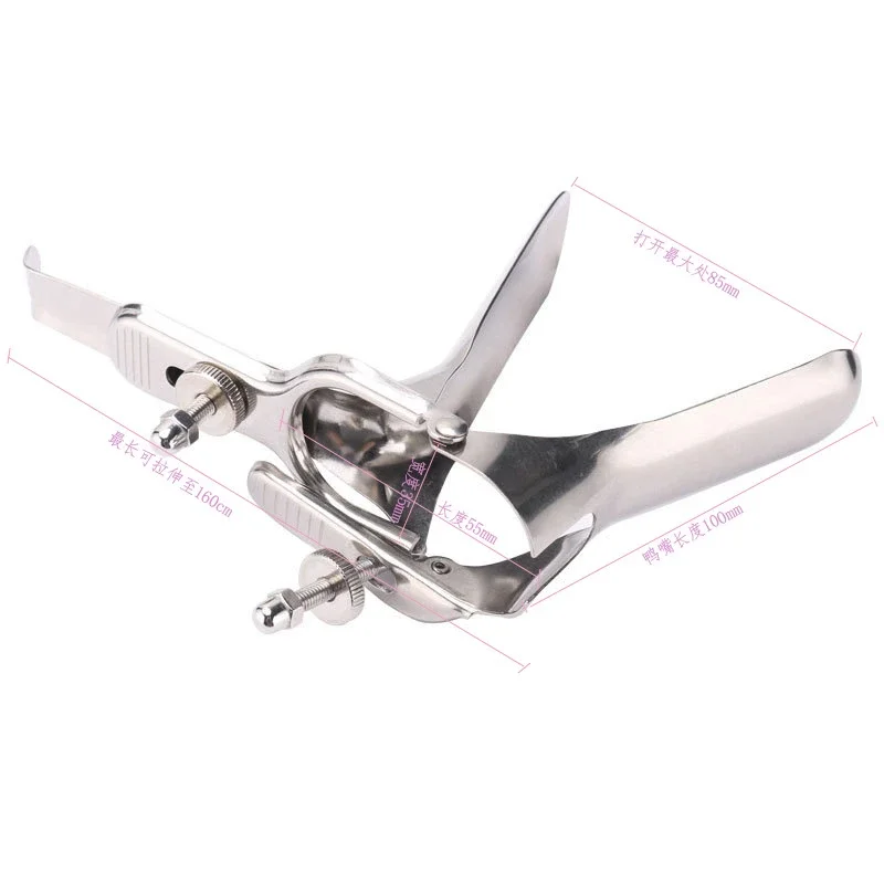 Stainless Steel Expansion Vaginal Voyeuristic Device Vaginal Dilators Colposcope Speculum Anal Sex Products 1PC