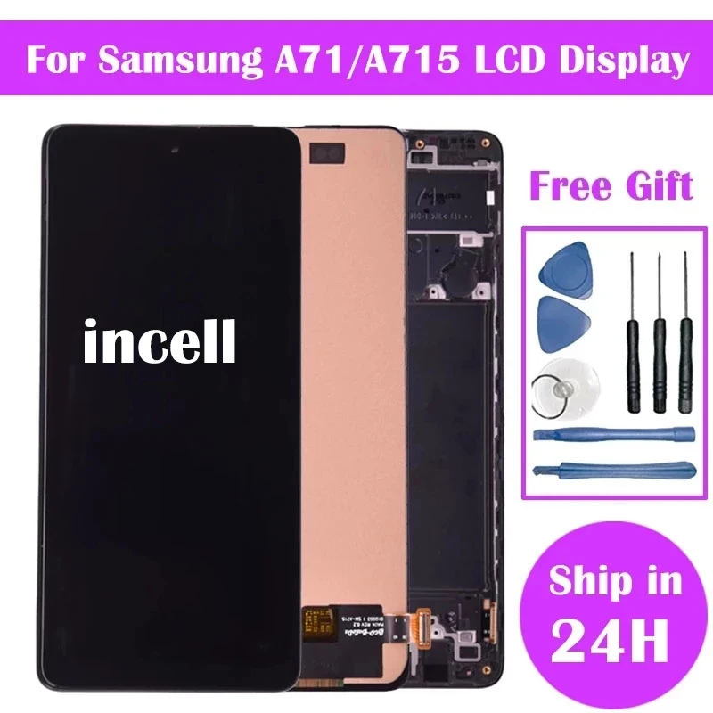 A71-Display-Screen-with-Frame-for-Samsung-Galaxy-A71-A715-A715F-LCD ...