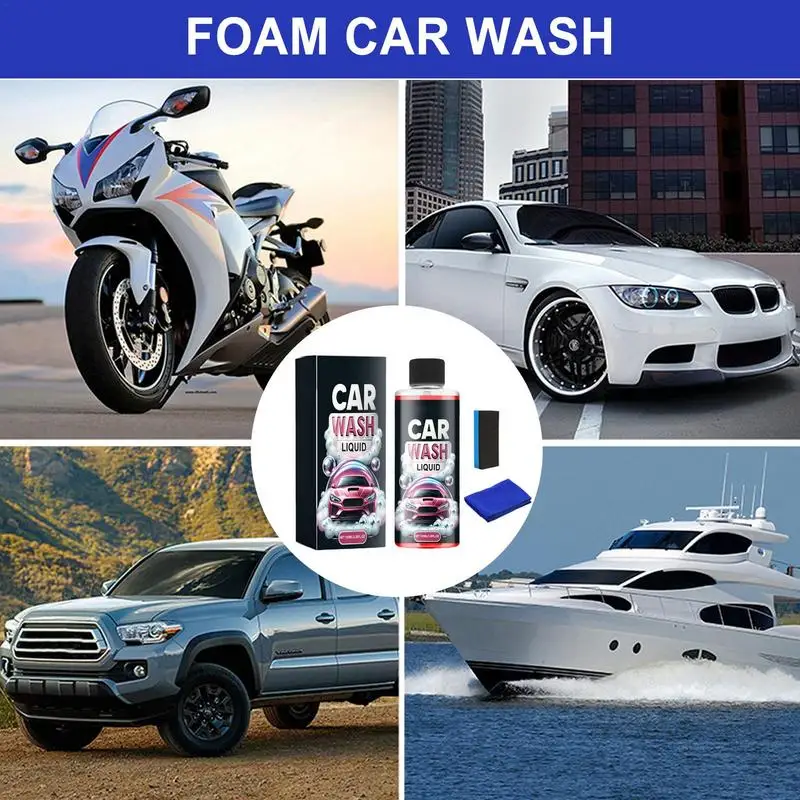 Foam Car Wash 100ml Car Cleaning Supplies Multifunctional Car Wash Foam Foaming Car Wash Soaps Exterior Care Products For Car