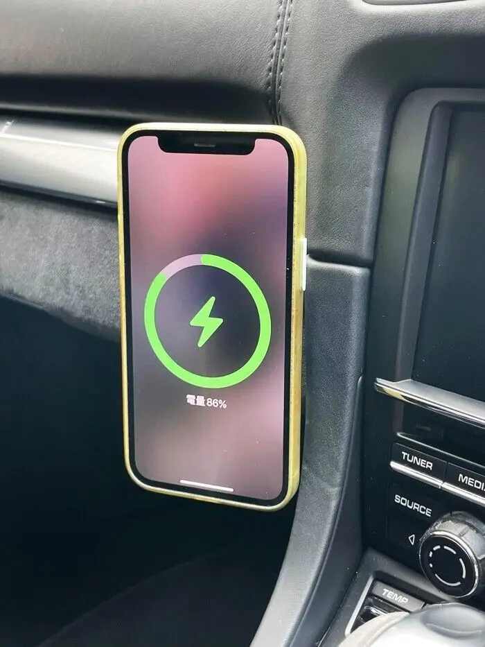 Phone Mount Mag Safe Char ger For Porsche 991 981 718 911