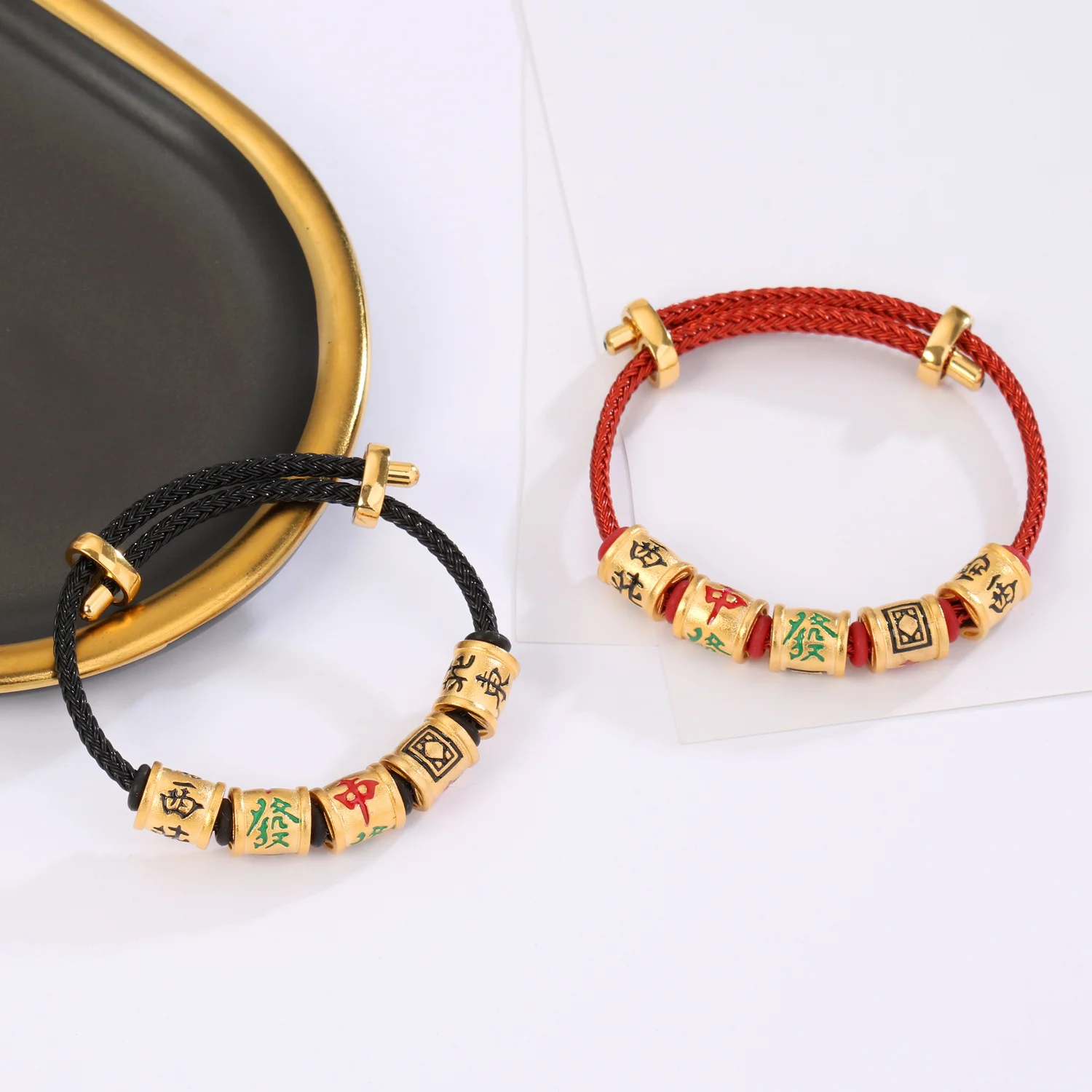 Permanent No Falling Real 24K Gold Plated Luck Hand Rope