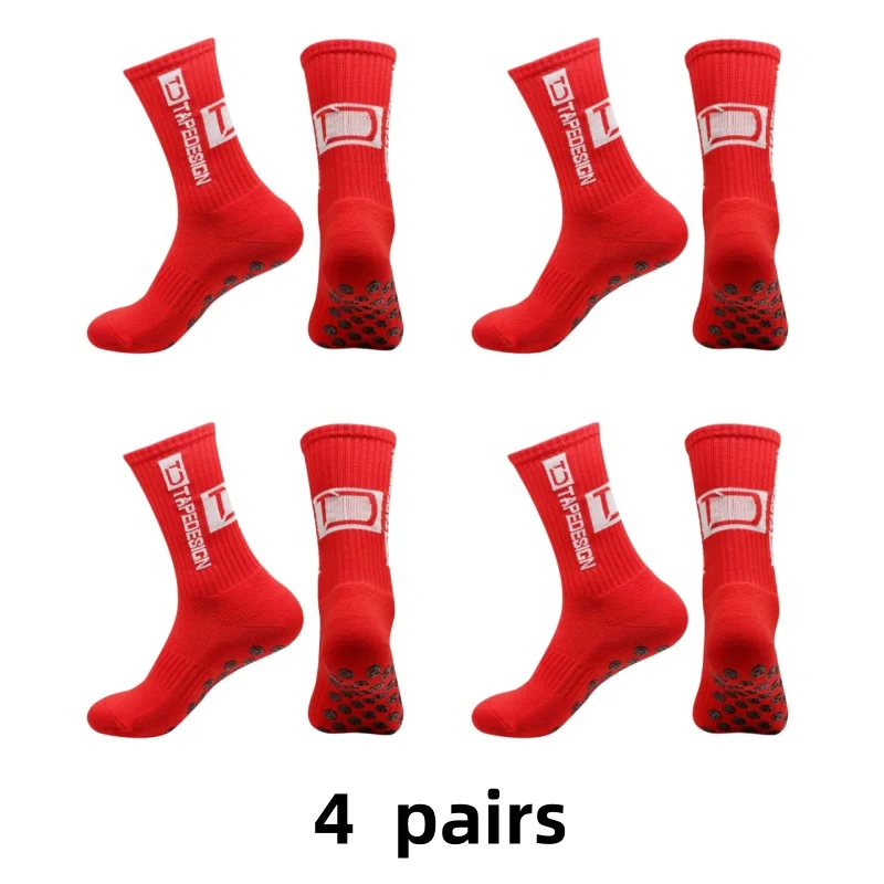 Fundo de toalha espessada absor&ccedil;&atilde;o de suor desodoriza&ccedil;&atilde;o meias futebol anti -lidando football socks 4 pairs
