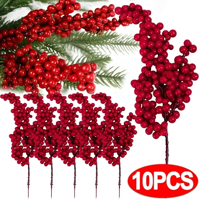 Festive Artificial Red Berry Bouquet