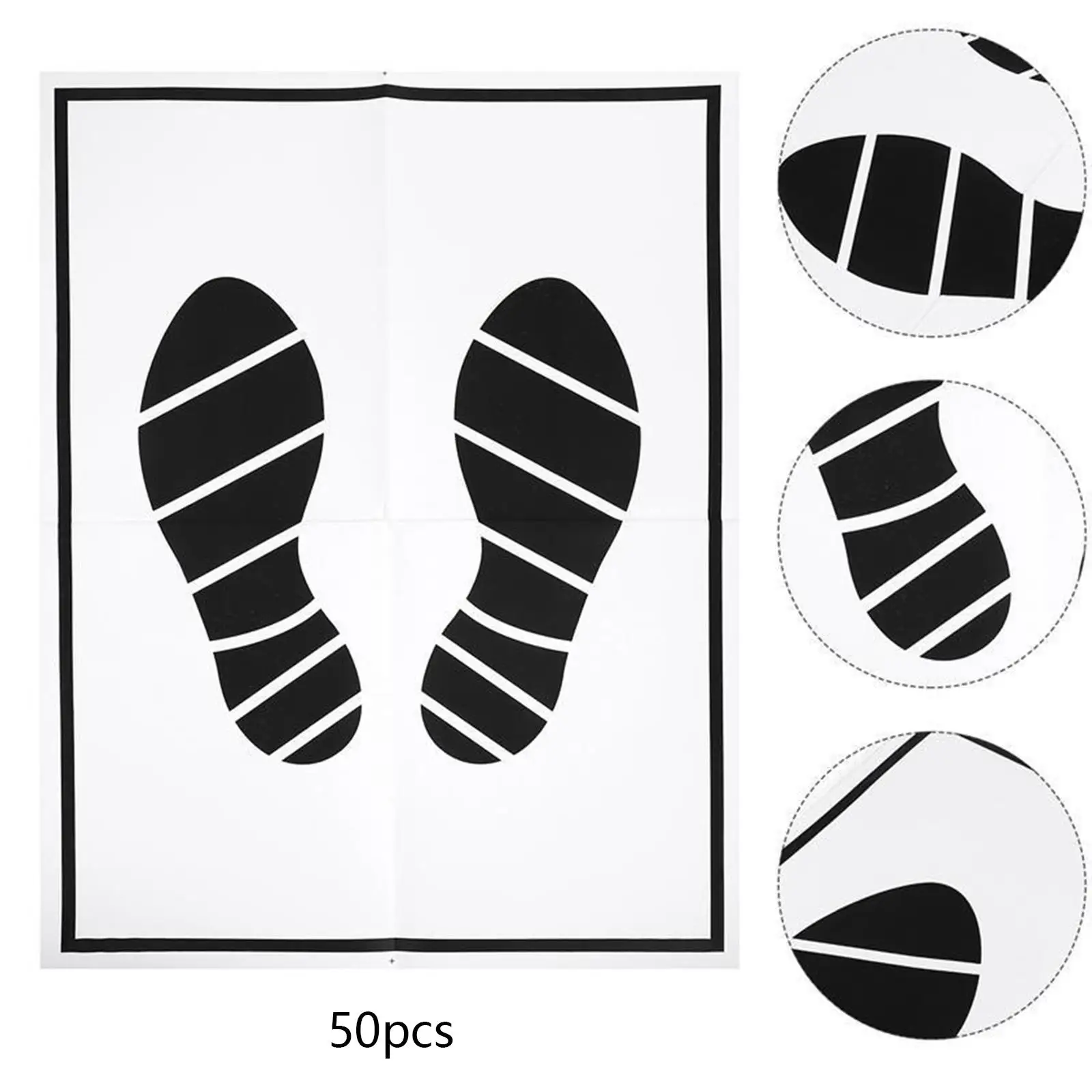 50 Pieces Disposable Paper Car Detailing Folding Floor Mats Waterproof Vehicle Foot Mat for Hotel Suvs Kitchen Home Trucks