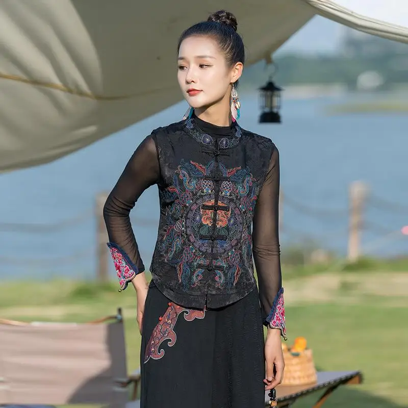 Veste Chinoise Femme Pailletée | Mandarin Factory