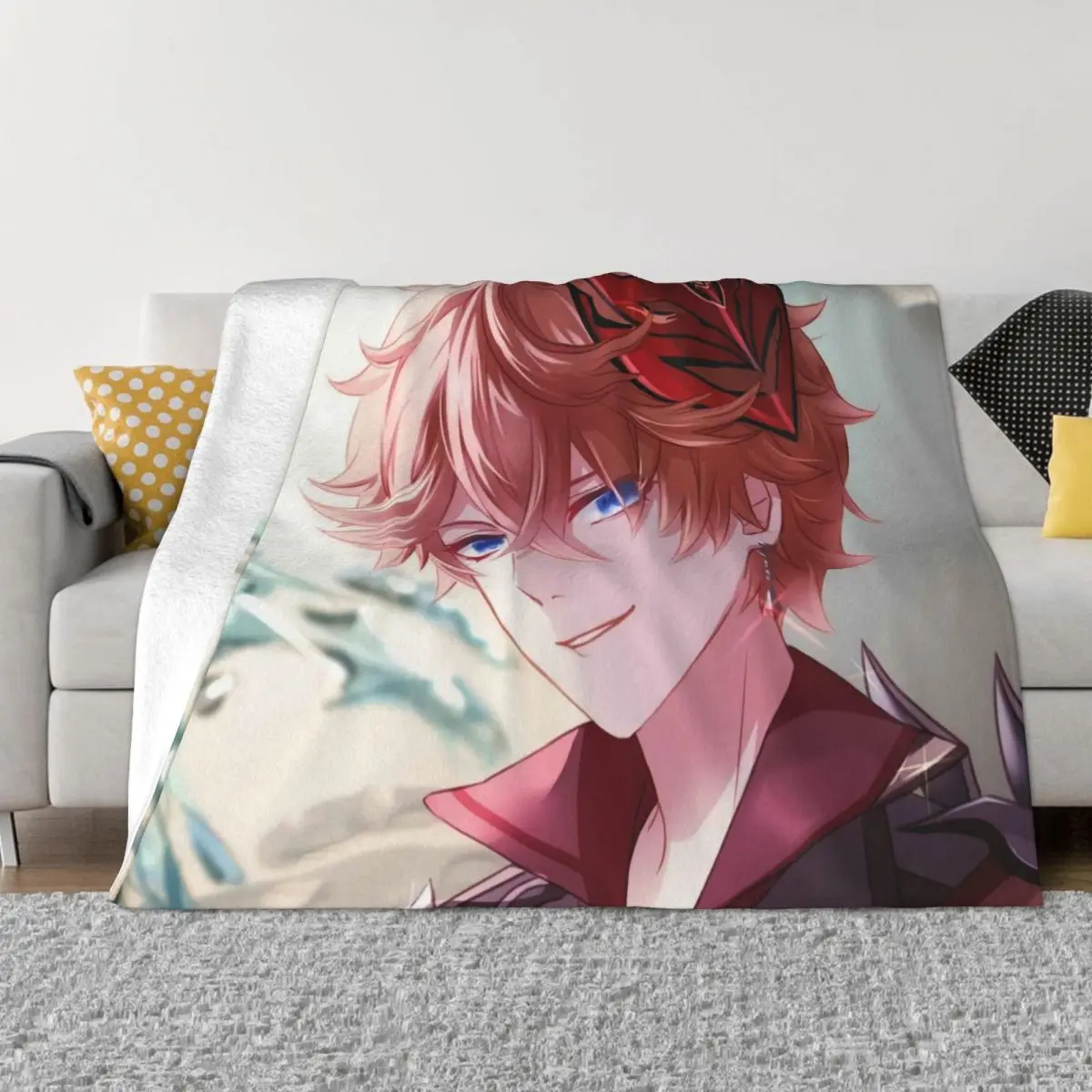 

Противоударное одеяло Childe Genshin, зимние теплые гипоаллергенные одеяла для постельного белья, дивана