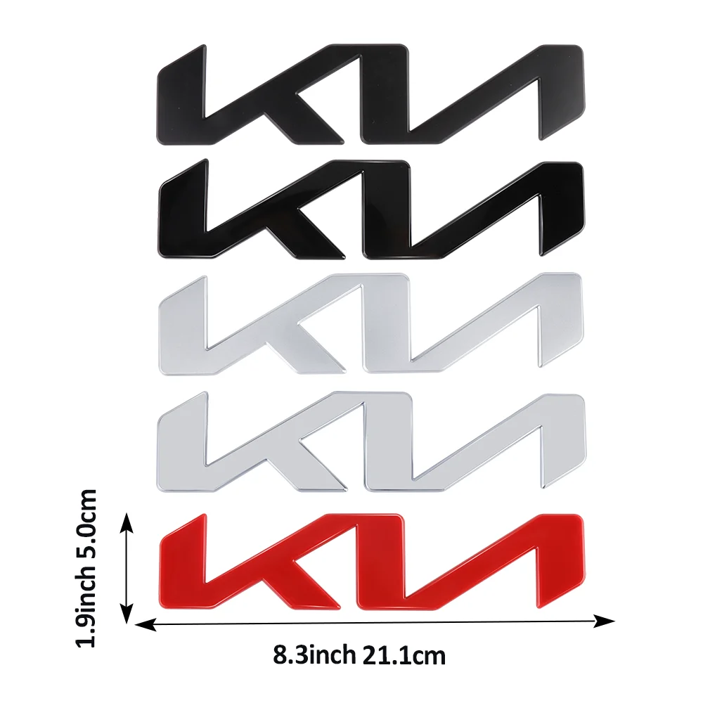 1 stücke 3D 13 cm 15 cm 17,1 cm 21,1 cm für KIA K5 Auto Brief Vorne Kopf Haube motorhaube Emblem Hinten Schwanz Stoßstange Stamm Aufkleber Abzeichen Styling – Detail 7