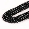 Natural Stone Bead Black Tourmaline Round Loose Spacer Gemstone 4 6 8 10 12mm For Jewelry Making Diy Bracelet Necklace Accessory 3
