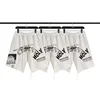 Top Quality 1:1 Streetwear RRR123 Graffiti Letters Print Shorts Mens Womens Trendy Loose Hip Hop Drawstring Breeches 1