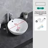Bathroom washbasin Balcony washbasin Round size two models excluding faucet Sold separately ceramic pedestal washbasin 6