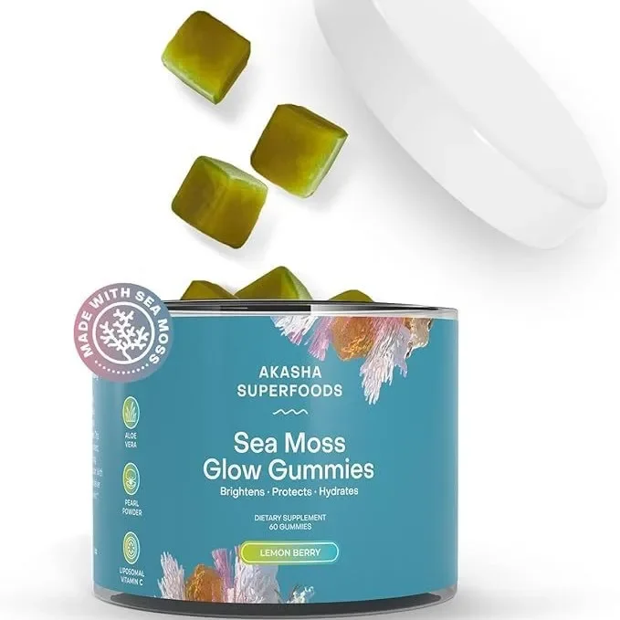 1 bottle seaweed gummy candy has a glossy appearance Seaweed has low calories provides nutritional supplements