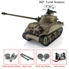 HENG LONG 1/16 Scale 7.0 Upgraded M4A3 Sherman RTR RC Tank 3898 W/ 360° Turret TH19784-SMT4 2