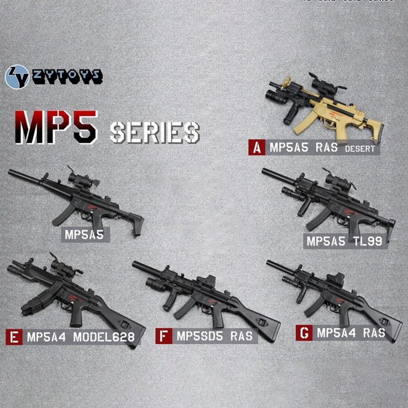 

ZYTOYS ZY8042 масштаб 1/6 MP5, пистолет-автомат, пластиковая модель оружия солдата, реквизит для сцены, подходит для 12 дюймов, экшн-фигурки, куклы
