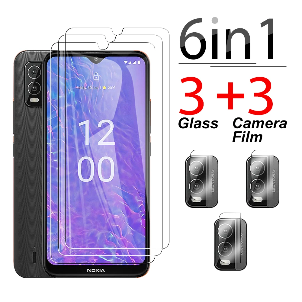 Vetro Protettivo 6 In1 Per Nokia C210 2023 Nokiac 110 G310 Nokiac210 110 4G G 310 310G 5G Protezione Dello Schermo Dell'Obiettivo Antigraffio