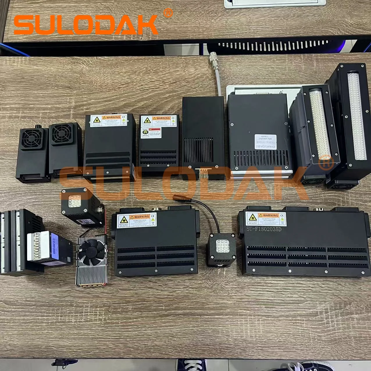 Air cooled UV LED curing lamp UV flatbed printer inkjet printer glue resin ink curing 365nm 395nm LED lamp