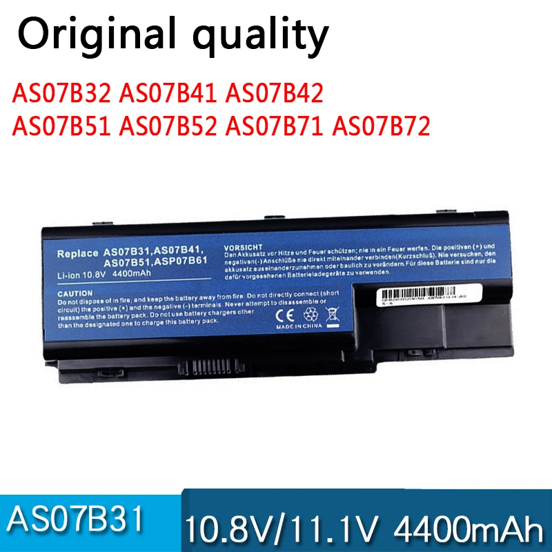 Аккумулятор AS07B31 B41 B51 B61 для ноутбука ACER EasyNote LJ61 LJ63 LJ65 LJ67 LJ71 LJ73 LJ75 AS07B72 AS07B32 AS07B52