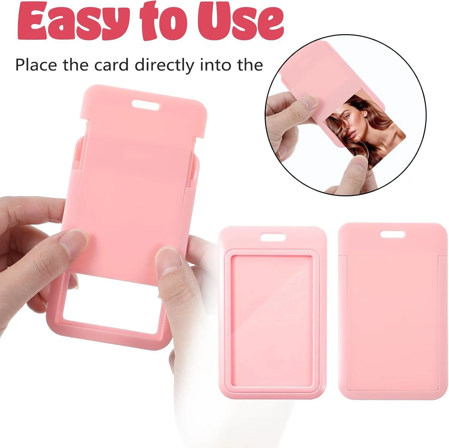 Kpop Photocard Display Case with Keychain and Sleeve Holders