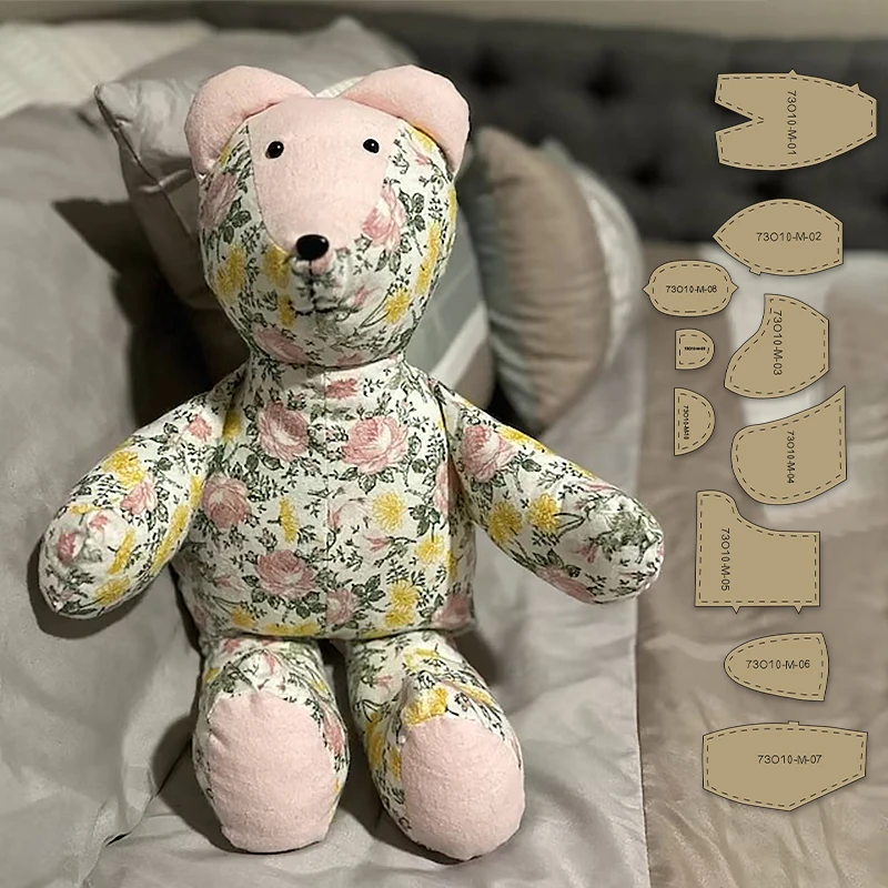 Sewing Template sewing template 10pcs Memory Bear Making Kraft Stencils Craft Kit DIY Creative Bear Pattern Quilting Templates For Sewing Tool Kit Decoration