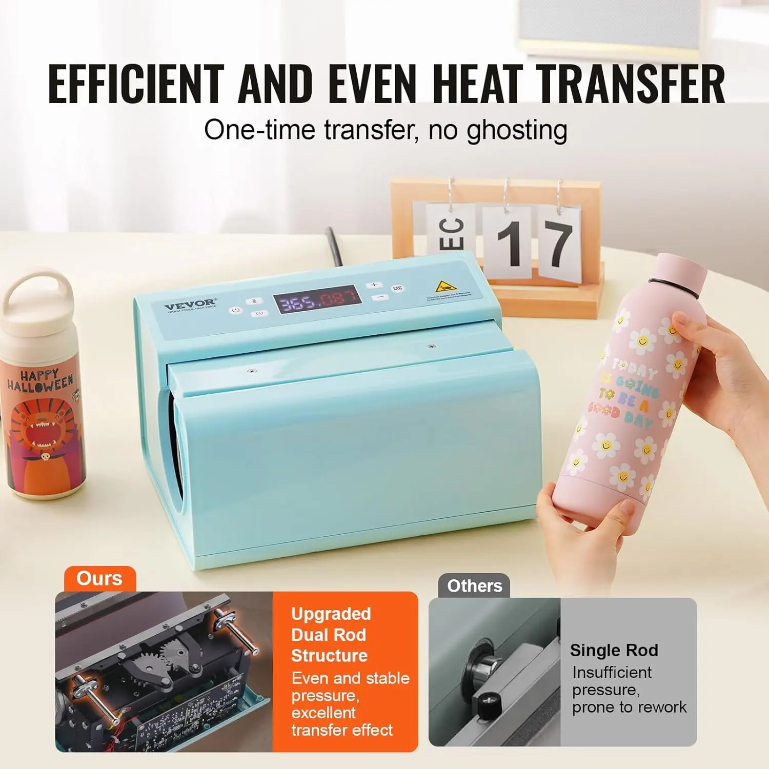 Auto Tumbler Heat Press Machine, Mug Heat Press with Temp and Time Setting, Even Heating for 11-30oz Sublimation Tumblers, Mug 4